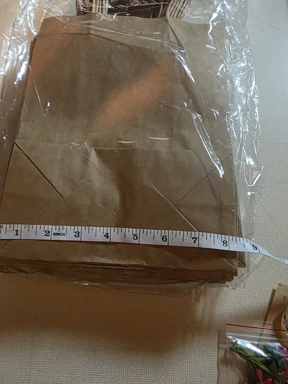 Kraft Paper Gift Bags with Natural Twine Handles and Decorative Accents - Brown